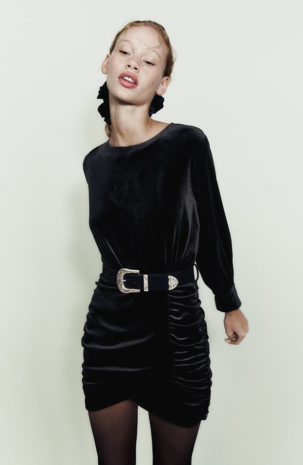 Vestido terciopelo Zara