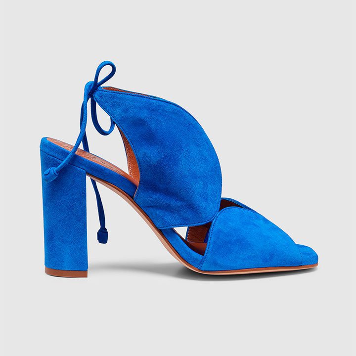 Zapatos de invitada azul klein